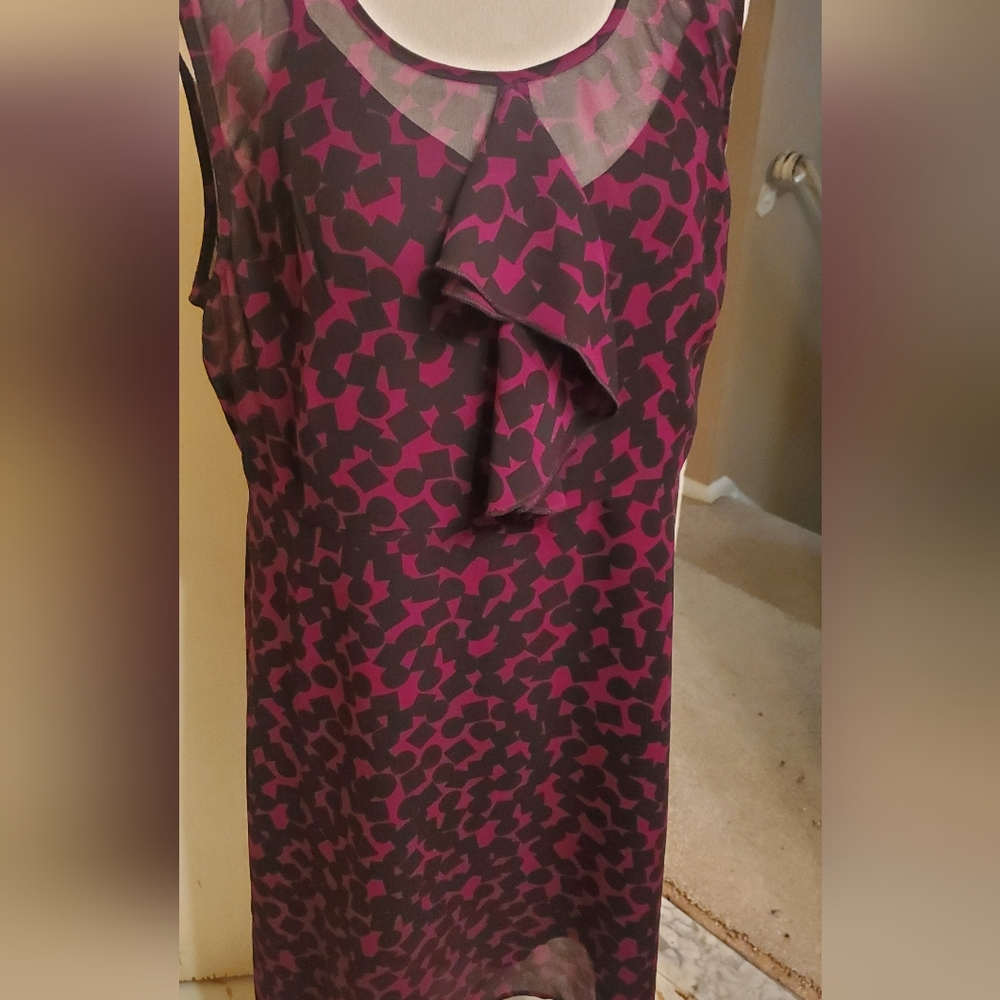 Cabi style 3876 Going our dress sz Med, 2-piece dress black and plum
